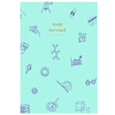 Guangbo 54 A5 study plan book schedule hand book stationery notebook green FB60114