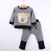 2pcs Toddler Infant Baby Boy Girl Sweat Shirt Pants Outfit Clothes Set Size 0-4