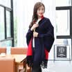 STORY Of SHANGHAI Ladies&39 Solid Color Scarves Wrinkled with Red&White Knit Wearable Shawl Gray