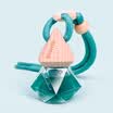 Langlong car perfume pendant car perfume bottle ornaments essential oil car perfume car perfume decoration 58ml RP12G crystal drill found