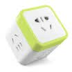 Good work lengon a switch to five jacks Rubik&39s Cube power plug strip plug-in board Multi-function vertical wireless new GB plug-in tow line board XD-Q605 green