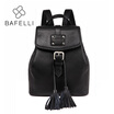 BAFELLI small backpack Genuine Leather drawstring tassel pink mochilas mujer travel bag teenagers girls school backpack women