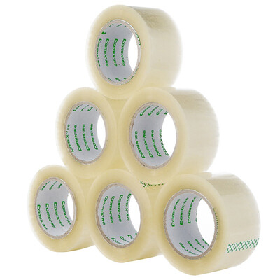 Согласованные (COMIX) 6 пакет 55мм * 100Y (91 м) в ширину прозрачной уплотнительная лента Офисное оборудование JF5510-6