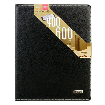 (Deli) 5794 деловая карточка в твердом переплете (емкость 600) 1 установленный цвет случайный
(Deli) 5794 деловая карточка в твердом переплете (емкость 600) 1 установленный цвет случайный