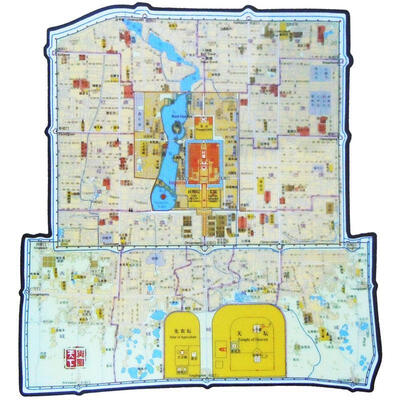 清北京城地图(鼠标垫) 
清北京城地图(鼠标垫)