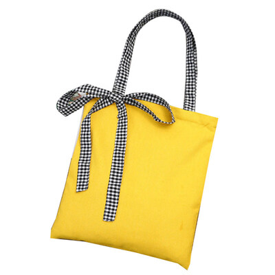 Simple Women Plaid Print Strap Canvas Bowknot Shoulder Shopper Student Big Bag
Simple Women Plaid Print Strap Canvas Bowknot Shoulder Shopper Student Big Bag