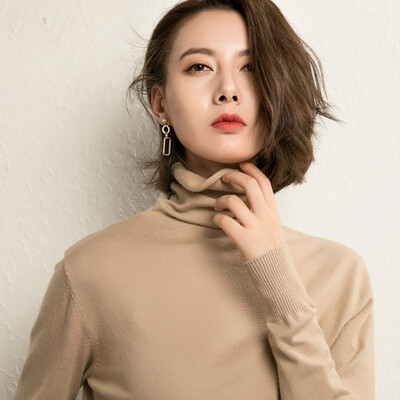 Hot Fashion Soft Slim Turtleneck Long Sleeves Knit Pullover Comfortable Simple Casual Womens Solid Color Sweater
Hot Fashion Soft Slim Turtleneck Long Sleeves Knit Pullover Comfortable Simple Casual Womens Solid Color Sweater