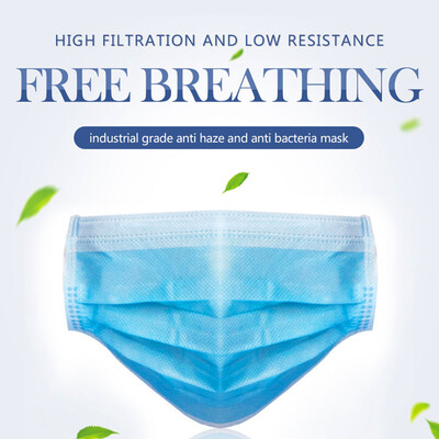 50202Pcs 3-Ply Disposable Face Mask Dust Mask Flu Face Masks with Elastic Ear Loop for All People
50202Pcs 3-Ply Disposable Face Mask Dust Mask Flu Face Masks with Elastic Ear Loop for All People