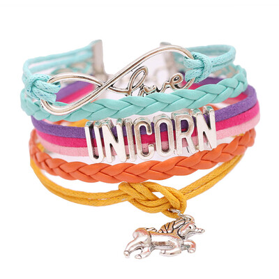 Cute Unicorn Bracelet Handmade Rainbow Unicorn Sparkly Charm Bracelet Infinity Love Charm Bangles Best Gift for Girls&Womens
Cute Unicorn Bracelet Handmade Rainbow Unicorn Sparkly Charm Bracelet Infinity Love Charm Bangles Best Gift for Girls&Womens