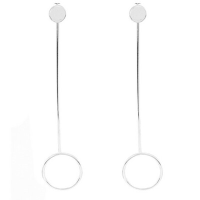 New Fashion Trend Jewelry Round Drop Earring Gift For Women Long Circle Temperament Earrings
New Fashion Trend Jewelry Round Drop Earring Gift For Women Long Circle Temperament Earrings