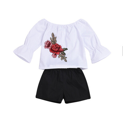 Baby Kid Girl Clothes Girl Clothing Set Embroidered Tube TopBlack ShortsBelt 2Pcs Infant Kids Clothes Set
Baby Kid Girl Clothes Girl Clothing Set Embroidered Tube TopBlack ShortsBelt 2Pcs Infant Kids Clothes Set