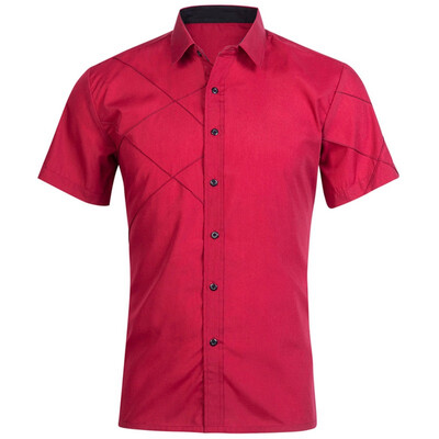 2018 Summer New Mens Shirt Fashion Brand Men Cotton Short Sleeves Dress Shirt Turn-down Collar Cardigan Shirt Men Clothes
2018 Summer New Mens Shirt Fashion Brand Men Cotton Short Sleeves Dress Shirt Turn-down Collar Cardigan Shirt Men Clothes
