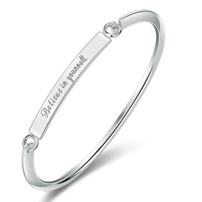 Believe In Yourself Titanium Steel Bracelets & Bangles Fashion Couple Jewelry For Women Men
Believe In Yourself Titanium Steel Bracelets & Bangles Fashion Couple Jewelry For Women Men