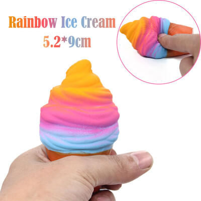 YIWULAJumbo Rainbow Ice Cream Scented Super Slow Rising Kids Toy Stress Reliever Toy
YIWULAJumbo Rainbow Ice Cream Scented Super Slow Rising Kids Toy Stress Reliever Toy