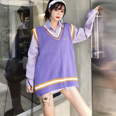 Autumn And Winter Sweater Vest Pullover Female Temperament Was Thin V-Neck Korean Version Of Sweet Wind Comfortable Fashion
Autumn And Winter Sweater Vest Pullover Female Temperament Was Thin V-Neck Korean Version Of Sweet Wind Comfortable Fashion