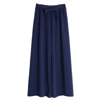 Elastic waist tie bow eight-point wide leg pants women High waist Solid Color 6 Color Casual Loose Pleated Pants trousers
Elastic waist tie bow eight-point wide leg pants women High waist Solid Color 6 Color Casual Loose Pleated Pants trousers