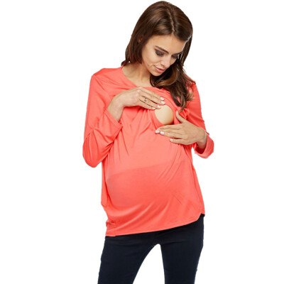 Women Long Sleeve Shirt Pregnant Maternity Nursing Breastfeeding Clothing for Pregnant
Women Long Sleeve Shirt Pregnant Maternity Nursing Breastfeeding Clothing for Pregnant