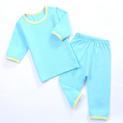 Kids boys Girls Pajama Sets Solid Color Pajama Sets Seven-quarter Sleeve Trousers Sleepwear Home 2-12T
Kids boys Girls Pajama Sets Solid Color Pajama Sets Seven-quarter Sleeve Trousers Sleepwear Home 2-12T