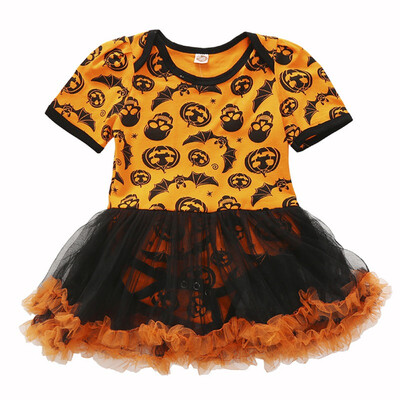 Spring Autumn Baby Children Girl Long Sleeve Cotton Halloween Festival Style Dress Casual Cartoon Pattern Comfortable Mesh Dress
Spring Autumn Baby Children Girl Long Sleeve Cotton Halloween Festival Style Dress Casual Cartoon Pattern Comfortable Mesh Dress