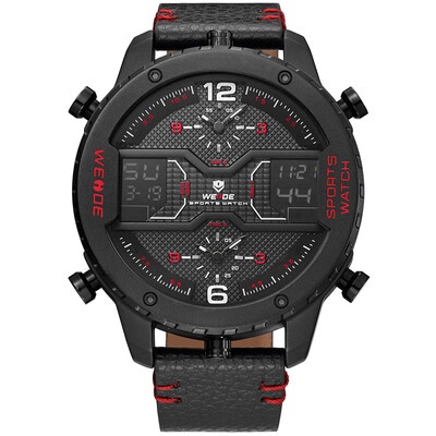 WEIDE WH6401 Dual Display Two Movement Quartz Digital Men Watch Luminous Sports 3ATM Waterproof 53mm Big Dial Large Face Week Date
WEIDE WH6401 Dual Display Two Movement Quartz Digital Men Watch Luminous Sports 3ATM Waterproof 53mm Big Dial Large Face Week Date