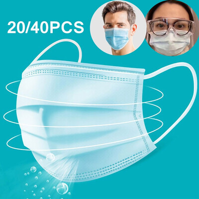 52040Pcs Disposable Sanitary Masks - Face Mouth Mask with Earloops Masks 3 Ply Safety Face MasksFree Goggles
52040Pcs Disposable Sanitary Masks - Face Mouth Mask with Earloops Masks 3 Ply Safety Face MasksFree Goggles