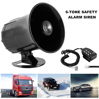 6 Tone Sounds Security Warning Siren Car Motorcycle MegaphoneFire Alarm Police Siren 
6 Tone Sounds Security Warning Siren Car Motorcycle MegaphoneFire Alarm Police Siren