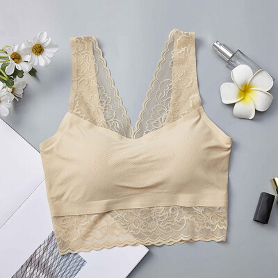 Fashion Trend Seamless Lace Beauty Back Ice Silk Cool Bra Breathable One-piece Wrapped Chest For Women Ladies
Fashion Trend Seamless Lace Beauty Back Ice Silk Cool Bra Breathable One-piece Wrapped Chest For Women Ladies