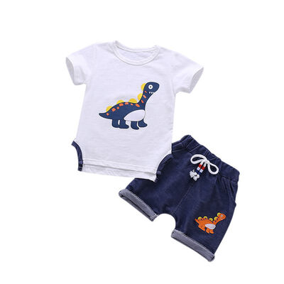 2018 New Summer Kids Boys Girls Sets Dinosaur Print short-sleeved dress New shorts Pants 2Pcs Suit Baby Kids Clothes
2018 New Summer Kids Boys Girls Sets Dinosaur Print short-sleeved dress New shorts Pants 2Pcs Suit Baby Kids Clothes