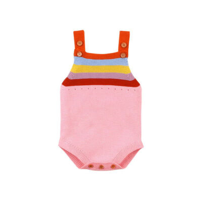 Autumn Infant Baby Girls Sleeveless Knitted Rompers Kids Boys Striped Print Bodysuit Jumpsuit
Autumn Infant Baby Girls Sleeveless Knitted Rompers Kids Boys Striped Print Bodysuit Jumpsuit