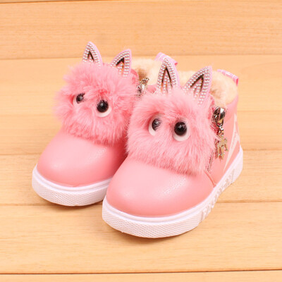 Autumn&winter cute boots girls leather PU snow boots shoes kids plus velvet warm snow boots New
Autumn&winter cute boots girls leather PU snow boots shoes kids plus velvet warm snow boots New