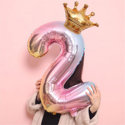 JPGIF Crown Number Foil Balloons Number Ballon Happy Birthday Party Decoration 32 Inch
JPGIF Crown Number Foil Balloons Number Ballon Happy Birthday Party Decoration 32 Inch