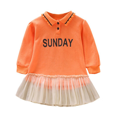 Baby Girl Dress Autumn Girls Casual Wear Long Sleeve Sweet Letter Print Round Neck Mesh Stitching Kids Girl Cute Dress
Baby Girl Dress Autumn Girls Casual Wear Long Sleeve Sweet Letter Print Round Neck Mesh Stitching Kids Girl Cute Dress