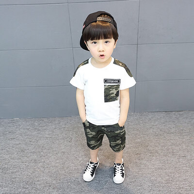 Summer Childrens Camouflage Sports Short-Sleeved T-Shirt Cropped Pants Two-Piece Set Kid Children Boy Clothes Sets 3-12Y
Summer Childrens Camouflage Sports Short-Sleeved T-Shirt Cropped Pants Two-Piece Set Kid Children Boy Clothes Sets 3-12Y