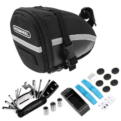 Bike Repair Tool Kits Bicycle Saddle Bag Cycling Seat Pack 16 in 1 Multi Function Repair Tool Kit 
Bike Repair Tool Kits Bicycle Saddle Bag Cycling Seat Pack 16 in 1 Multi Function Repair Tool Kit