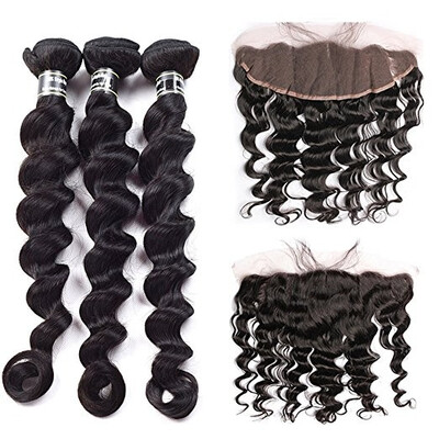 Amazing Star Malaysian Loose Wave with Frontal Virgin Human Hair Bundles with Lace Frontal with Baby Hair Free Part Natural Color
Amazing Star Malaysian Loose Wave with Frontal Virgin Human Hair Bundles with Lace Frontal with Baby Hair Free Part Natural Color