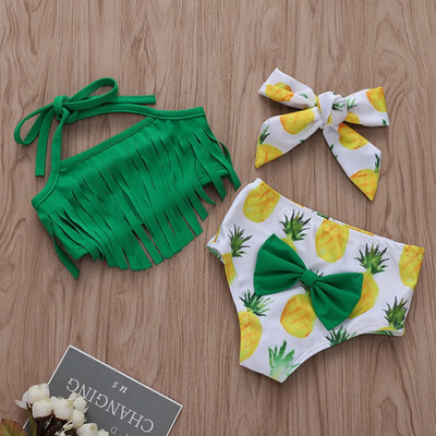 New Summer Outfits Clothes Infant Baby Swimwear Straps Fruit Printed Bow Tops Briefs Headband Kid Girls Swimwear Bikini
New Summer Outfits Clothes Infant Baby Swimwear Straps Fruit Printed Bow Tops Briefs Headband Kid Girls Swimwear Bikini