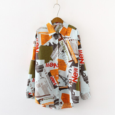 Blouse Women Letters Printing Blouses Fashion Ladies Chic Turn Down Collar Button Long Sleeve Shirt Tops blusas mujer moda shirt
Blouse Women Letters Printing Blouses Fashion Ladies Chic Turn Down Collar Button Long Sleeve Shirt Tops blusas mujer moda shirt