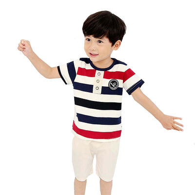 Baby Clothes Set Short Sleeve Striped T-Shirt TopSolid Shorts Pant 2PCS Kids Boy Clothing Set Summer
Baby Clothes Set Short Sleeve Striped T-Shirt TopSolid Shorts Pant 2PCS Kids Boy Clothing Set Summer