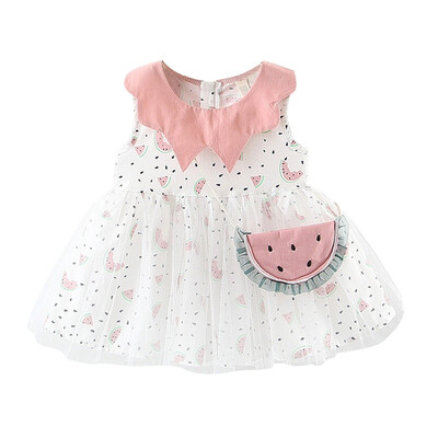 2Pcs Baby Girls Dress Sets Kids Watermelon Pattern Sleeveless Mesh Dresses Casual Sundress With Bag
2Pcs Baby Girls Dress Sets Kids Watermelon Pattern Sleeveless Mesh Dresses Casual Sundress With Bag