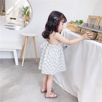 Cute Little Girl Casual Dresses Summer Baby Girls Strap Carrot Pattern Casual Backless Dress Kids Toddler Princess Sundress
Cute Little Girl Casual Dresses Summer Baby Girls Strap Carrot Pattern Casual Backless Dress Kids Toddler Princess Sundress
