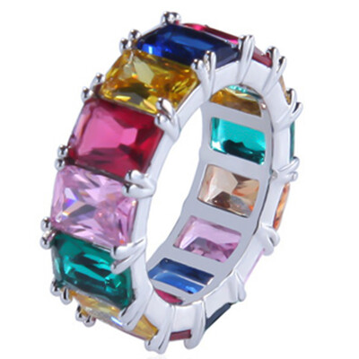 925 Sterling Silver Iced Out Multicolor Cubic Zircon Round Ring Men Women Hip Hop Cz Jewelry Gifts
925 Sterling Silver Iced Out Multicolor Cubic Zircon Round Ring Men Women Hip Hop Cz Jewelry Gifts