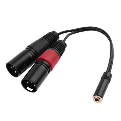35mm Female to Dual XLR Male Splitter Cable PC Headphone Mixer Console Amplifier 3 Pin XLR 35 18" Cord
35mm Female to Dual XLR Male Splitter Cable PC Headphone Mixer Console Amplifier 3 Pin XLR 35 18" Cord