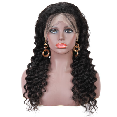 Amazing Star Deep Wave Full Lace Wigs Malaysian Hair Full Lace Wigs Virgin Human Hair Full Lace Wigs with Baby Hair
