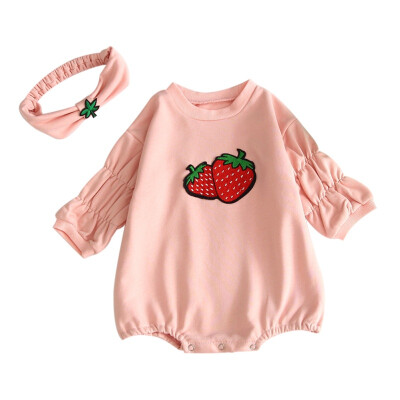 Baby Infant Rompers Fruit Print Infant Jumpsuit Fashion Baby Toddler Clothes Baby Girls Long-Sleeved Rompers
Baby Infant Rompers Fruit Print Infant Jumpsuit Fashion Baby Toddler Clothes Baby Girls Long-Sleeved Rompers