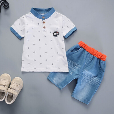 Children Set Kids Boys Clothing Casual Short Sleeve T-shirt Denim Pant Set Summer Fashion Outfits Set for Boy
Children Set Kids Boys Clothing Casual Short Sleeve T-shirt Denim Pant Set Summer Fashion Outfits Set for Boy