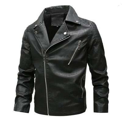 Toponeto Mens Autumn Winter Fashion Velveted Zipper Pure Color Imitation Leather Coat
Toponeto Mens Autumn Winter Fashion Velveted Zipper Pure Color Imitation Leather Coat