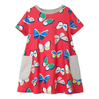 Summer Casual Baby Girls Butterfly Print Pocket Dress Cotton Kids Toddler Short Sleeve Pageant Sundress
Summer Casual Baby Girls Butterfly Print Pocket Dress Cotton Kids Toddler Short Sleeve Pageant Sundress