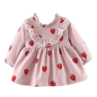 Baby Dress 0-3T New Autumn Casual Baby Girls Long Sleeve Strawberry Print Dress Kids Princess Thicken Pageant Dresses
Baby Dress 0-3T New Autumn Casual Baby Girls Long Sleeve Strawberry Print Dress Kids Princess Thicken Pageant Dresses