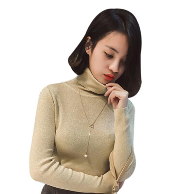Turtleneck Autumn Winter Bottom Sweater Women Knitted Sweater Slim Solid Color Long-Sleeved Fashion Pullover Sweater
Turtleneck Autumn Winter Bottom Sweater Women Knitted Sweater Slim Solid Color Long-Sleeved Fashion Pullover Sweater