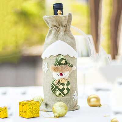 Toponeto Red Wine Bottle Cover Bags Snowman Santa Claus Christmas Decoration Sequins Xmas
Toponeto Red Wine Bottle Cover Bags Snowman Santa Claus Christmas Decoration Sequins Xmas